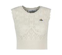 Vivienne Westwood - Gilet Ella Openwork - - Knitwear - Donna - Beige - M