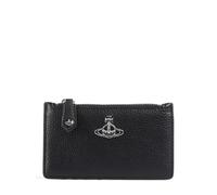 Vivienne Westwood Grain Slim Porta carte di credito nero, pelle sintetica, donna