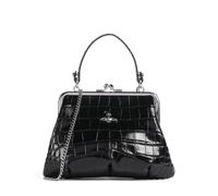 Vivienne Westwood Granny Frame Embossed Croc Borsa a mano nero, pelle, donna