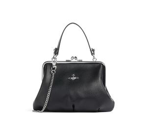 Vivienne Westwood Granny Frame Grain Borsa a mano nero, pelle sintetica, donna