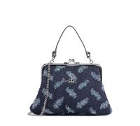 Vivienne Westwood Granny Frame Ripped Denim Borsa a tracolla blu, cotone, donna