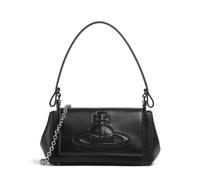 Vivienne Westwood Hazel Grain Medium Borsa a spalla nero, pelle sintetica, donna