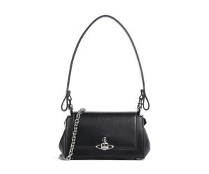 Vivienne Westwood Hazel Grain Small Borsa a spalla nero, pelle sintetica, donna