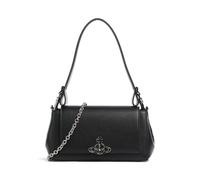 Vivienne Westwood Hazel Re-Vegan Grain Medium Borsa a spalla nero, pelle sintetica, donna