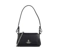 Vivienne Westwood Hazel Re-Vegan Grain Small Borsa a spalla nero, pelle sintetica, donna