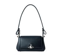 Vivienne Westwood Hazel Grain Small Borsa a spalla nero, pelle sintetica, donna