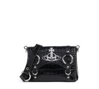Vivienne Westwood Kim Embossed Croc Borsa a tracolla nero, pelle, donna