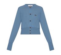 Vivienne Westwood, ,Knitwear ,Donna ,Blu ,M Logo Cardigan