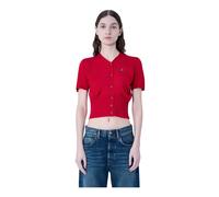 Vivienne Westwood, ,Knitwear ,Donna ,Rosso ,S Pamela Ruched Cardigan