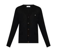 Vivienne Westwood, ,Knitwear ,Uomo ,Nero ,S Cardigan con patch logo