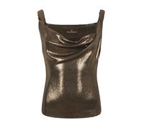 Vivienne Westwood - Metallic Draped Top - - Tops - Donna - Marrone - M