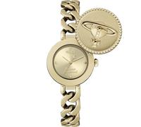 Vivienne Westwood Orb Button 25.4mm Donna Quarzo, Oro, Bracciale