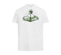 Vivienne Westwood, ,Tops ,Uomo ,Bianco ,M Orb Disegnato Classico Magliette Bianca