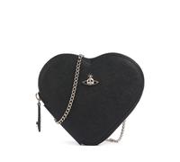Vivienne Westwood Saffiano Heart Borsa a tracolla nero, pelle, donna