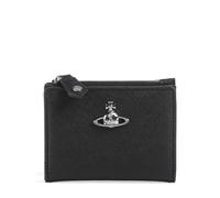 Vivienne Westwood Saffiano Plain Slim Porta carte di credito nero, pelle sintetica, donna