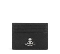 Vivienne Westwood Saffiano Porta carte di credito nero, pelle, unisex