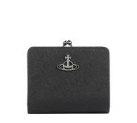 Vivienne Westwood Saffiano Portafoglio nero, saffiano leather, donna