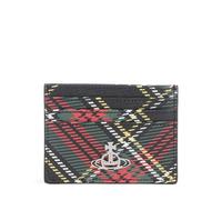 Vivienne Westwood Saffiano Printed Porta carte di credito multicolore, pelle sintetica, donna