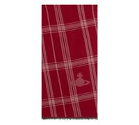 Vivienne Westwood - Sciarpa a Quadri con Frange - - Accessories - Donna - Rosso - ONE SIZE
