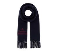 Vivienne Westwood - Sciarpa con logo ricamato - - Accessories - Donna - Blu - ONE SIZE