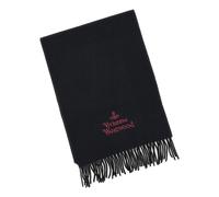 Vivienne Westwood - Sciarpa con logo ricamato - - Accessories - Donna - Nero - ONE SIZE