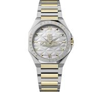 Vivienne Westwood The Aldgate - Orologio da donna al quarzo, quadrante argento/bianco, cassa e cinturino in acciaio inox bicolore