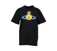 Vivienne Westwood, ,Tops ,Donna ,Nero ,L T-Shirt Classica Oversized Orb