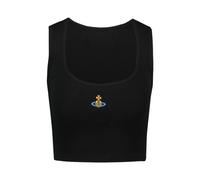 Vivienne Westwood, ,Tops ,Donna ,Nero ,M Cropped Rib Vest
