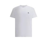 Vivienne Westwood, ,Tops ,Uomo ,Bianco ,S Iconica Magliette in Cotone con Logo Orb