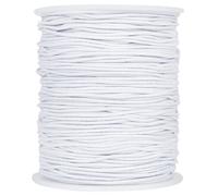 Vivifying Elastico per bracciali, 1 mm per perline, bracciali, collane e gioielli fai da te (bianco)