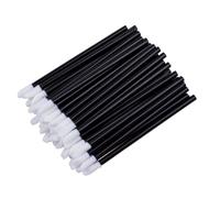 VIVIIHOO 100 Pezzi Pennello Labbra Monouso, Pennello Trucco Rossetto, Pennello Sopracciglia Kit Attrezzi di Bellezza (Nero)