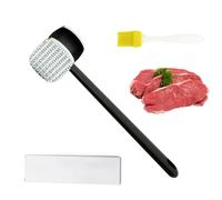 VIVIIHOO Batticarne in acciaio inox double face, per bistecca, pollo, maiale, tritatutto con manico antiscivolo (YML-QXW0150)
