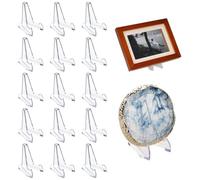 VIVIIHOO Set di 15 Supporti in Acrilico - Portamonete & Espositore per Carte da Collezione, Immagini e medaglie - Alta qualità e Design Stabile (Large/15pcs)