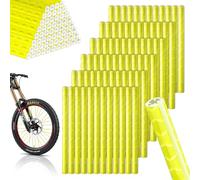 VIVIIHOO Spoke Reflectors Bicycle-Set di 72 Catarifrangenti per Una visibilità a 360° Facile da Montare Impermeabile 6 Colori per Tutte Le Comuni Ruote a Raggi (Yellow)