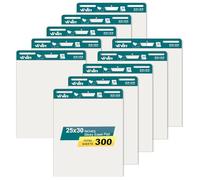 ViVin Super Sticky Easel Pad, 63 x 76 cm carta per lavagna a fogli mobili per insegnanti, grande carta autoadesiva da cavalletto, grafico ad ancora per insegnanti, 30 fogli/blocco, 10 blocchetti per