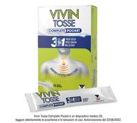 Vivin Tosse Pocket per tosse grassa secca e mal di gola sciroppo in bustina da 10ml con prezzo promo