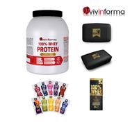 Vivinforma Proteine siero latte 100% Whey + Portapillole Gold's + bustine GRATIS