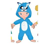 viving - Costume da gattino Akela Kigurimi per bambini con suono Taglia 10-12 anni (1)