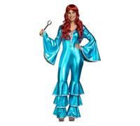 viving - Costume Disco Girl Mono Taglia XXL, colore verde (1)