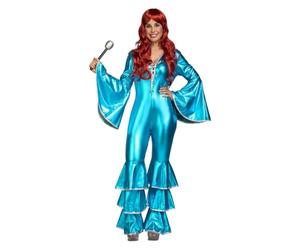 viving - Costume Disco Girl Mono Taglia XXL, colore verde (1)