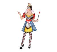 viving - Costume Regina Di Cuori Fascia Con Corona, Vestito E Collant Taglia L (1)