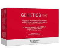 VIVIPHARMA s.a. GENETICS PLUS PROGRAMMA INTENSIVO 12 SETTIMANE A EFFETTO RIGENERANTE PER CAPELLI CON CELLULE STAMINALI VEGETALI 14 FIALE 5 ML + 1 SPRAY 100 ML