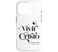 Vivir con Cristo es vivir en paz Custodia per iPhone 16 Pro
