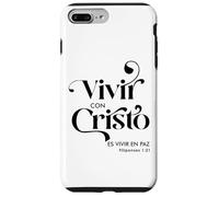 Vivir con Cristo es vivir en paz Custodia per iPhone 7 Plus/8 Plus