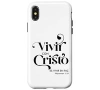 Vivir con Cristo es vivir en paz Custodia per iPhone X/XS