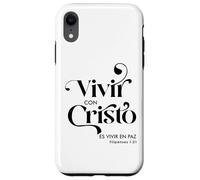 Vivir con Cristo es vivir en paz Custodia per iPhone XR