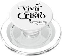 Vivir con Cristo es vivir en paz PopSockets PopGrip per MagSafe
