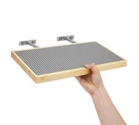 Vivise Espositori per mattoni da costruzione, 121 x 61 cm, base con perno, in legno, per montaggio a parete, compatibile con tutte le marche di blocchi giocattolo (dimensioni 40,6 x 20,3 cm) (2