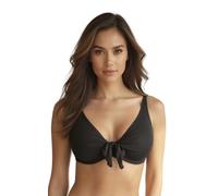 Vivisence 3202 Reggiseno Bikini Liscio Monocolorato Coppe Morbide con Ferretti, Nero,3C