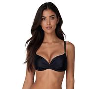 Vivisence 3209 Reggiseno Bikini Liscio Monocolorato Uniforme Coppe Imbottite - Fabbricato in UE, Nero,2D